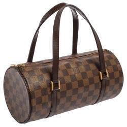 Pre Owned Louis Vuitton Damier Ebene Canvas Papillon 28 Bag