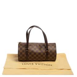 Pre Owned Louis Vuitton Damier Ebene Canvas Papillon 28 Bag