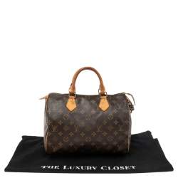Pre Owned Louis Vuitton Monogram Canvas Speedy 30 Bag