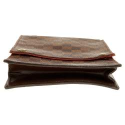 Pre Owned حقيبة كتف لوي فيتون بورتوبلو كانفاس دامير إيبين 