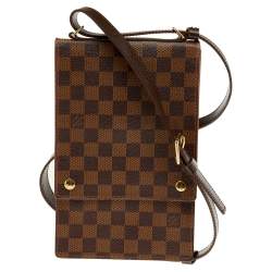 Damier Ebene Portobello Travel Shoulder Bag