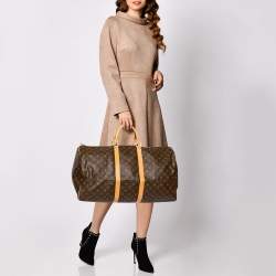 مملوكة مسبقًا حقيبة لوي فيتون كيبال 55 كانفاس مونوغرامي 