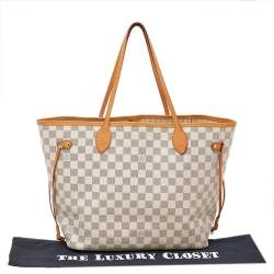 Louis Vuitton Damier Azur Canvas Neverfull MM Bag