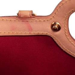 Pre Owned حقيبة لوي فيتون روكسبري دريف جلد لامع مونوغرامي أحمر