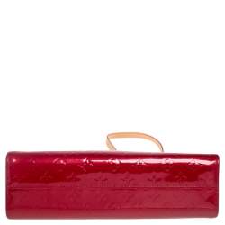 Pre Owned حقيبة لوي فيتون روكسبري دريف جلد لامع مونوغرامي أحمر