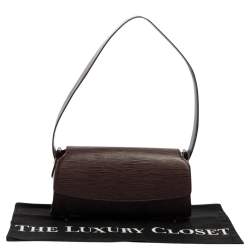 Pre Owned Louis Vuitton Moka Epi Leather Nocturne PM Bag