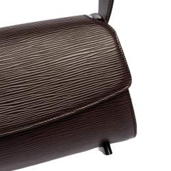 Pre Owned Louis Vuitton Moka Epi Leather Nocturne PM Bag