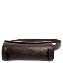 Pre Owned Louis Vuitton Moka Epi Leather Nocturne PM Bag