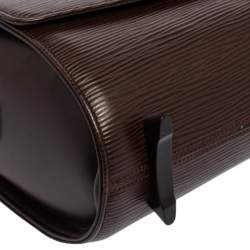 Pre Owned Louis Vuitton Moka Epi Leather Nocturne PM Bag