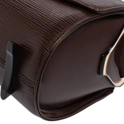 Pre Owned Louis Vuitton Moka Epi Leather Nocturne PM Bag