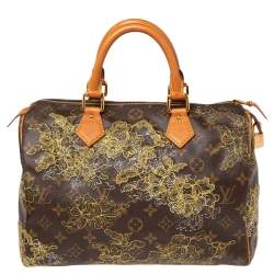 Pre Owned حقيبة لوي فيتون دينتيل سبيدي 30 إصدار محدود كانفاس مونوغرامي 