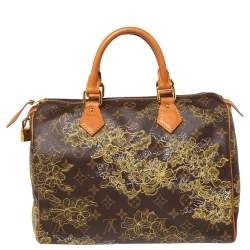 Pre Owned حقيبة لوي فيتون دينتيل سبيدي 30 إصدار محدود كانفاس مونوغرامي 