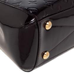 Pre Owned Louis Vuitton Amarante Monogram Vernis Montaigne BB Bag