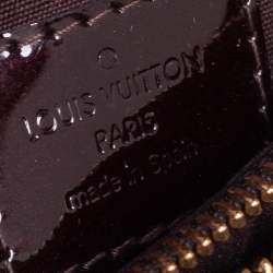 Pre Owned Louis Vuitton Amarante Monogram Vernis Montaigne BB Bag