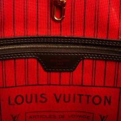Louis Vuitton Damier Ebene Canvas Neverfull MM Bag