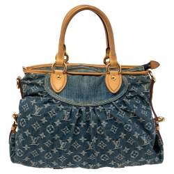 مملوكة مسبقًا حقيبة لوي فيتون نيو كابي دنيم مونوغرامي أزرق MM