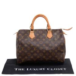Pre Owned Louis Vuitton Monogram Canvas Speedy 30 Bag