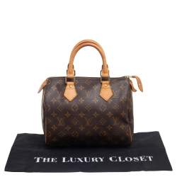 Pre Owned Louis Vuitton Monogram Canvas Speedy 25 Bag