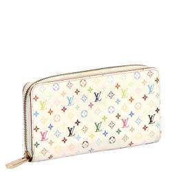 Pre Owned Louis Vuitton Monogram Multicolore Canvas Zippy Wallet