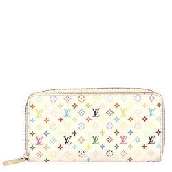 Pre Owned Louis Vuitton Monogram Multicolore Canvas Zippy Wallet