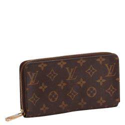 Pre Owned Louis Vuitton Monogram canvas Zippy Wallet
