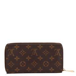 Pre Owned Louis Vuitton Monogram canvas Zippy Wallet