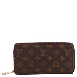 Pre Owned Louis Vuitton Monogram canvas Zippy Wallet