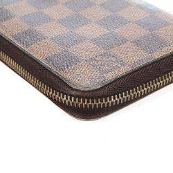 مملوكة مسبقًا Louis Vuitton Damier Ebene canvas Zippy Wallet