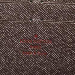 Pre Owned Louis Vuitton Damier Ebene Canvas Zippy Wallet