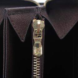 Pre Owned Louis Vuitton Damier Ebene Canvas Zippy Wallet