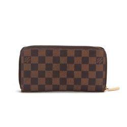 Pre Owned Louis Vuitton Damier Ebene Canvas Zippy Wallet
