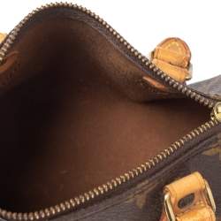 Pre Owned Louis Vuitton Monogram Canvas Mini HL Speedy Bag
