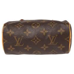 Pre Owned Louis Vuitton Monogram Canvas Mini HL Speedy Bag