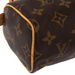 Pre Owned Louis Vuitton Monogram Canvas Mini HL Speedy Bag
