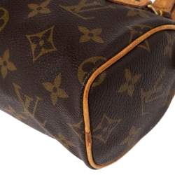 Pre Owned Louis Vuitton Monogram Canvas Mini HL Speedy Bag