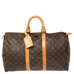 Louis Vuitton Monogram Canvas Keepall 45 Bag