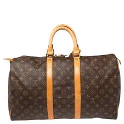 Louis Vuitton Monogram Canvas Keepall 45 Bag