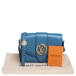 Pre Owned حقيبة لوي فيتون LV بون 9 جلد أزرق