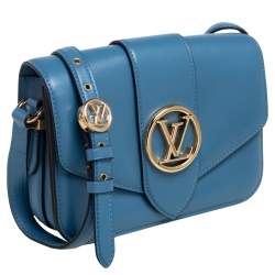 Pre Owned حقيبة لوي فيتون LV بون 9 جلد أزرق