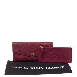 مملوكة مسبقًا Louis Vuitton Aurore Monogram Empreinte Leather Curieuse Wallet