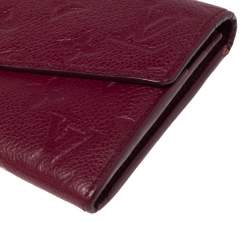 مملوكة مسبقًا Louis Vuitton Aurore Monogram Empreinte Leather Curieuse Wallet