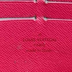 Pre Owned محفظة لوي فيتون سحاب كانفاس مونوغرامية متعددة الألوان سوداء