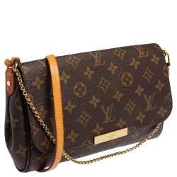 Pre Owned حقيبة لوي فيتون فافوريت كانفاس مونوغرامي متوسطة