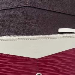 مملوكة مسبقًا Louis Vuitton Prune Electric Epi Leather Flore Wallet