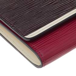 مملوكة مسبقًا Louis Vuitton Prune Electric Epi Leather Flore Wallet