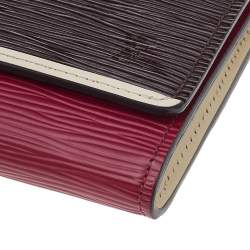 مملوكة مسبقًا Louis Vuitton Prune Electric Epi Leather Flore Wallet