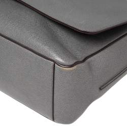 Pre Owned حقيبة لوي فيتون رومان جلد تايغا رصاصي GM