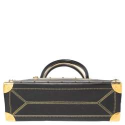 Pre Owned حقيبة لوي فيتون لو فابولوس جلد سوهالي سوداء