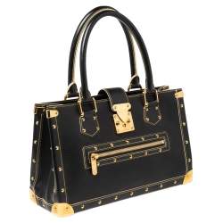 Pre Owned  حقيبة لوي فيتون لو فابولوس جلد سوهالي سوداء