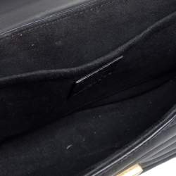 Pre Owned حقيبة لوي فيتون سلسلة نيو ويف جلد أسود PM